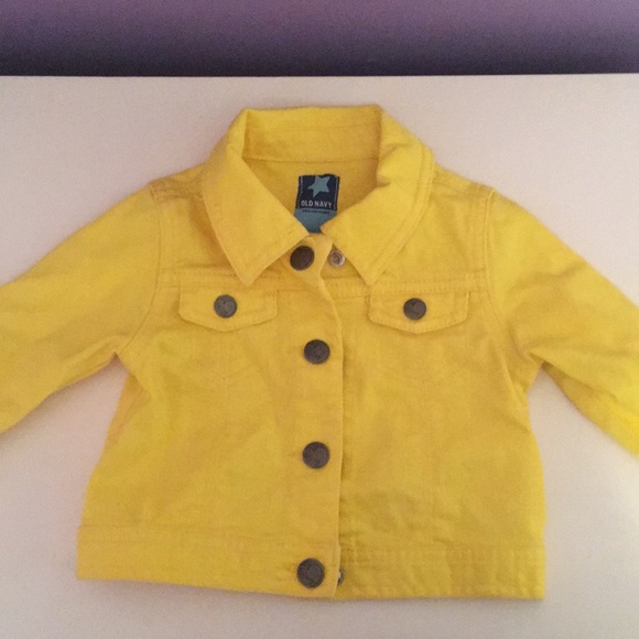 baby yellow denim jacket